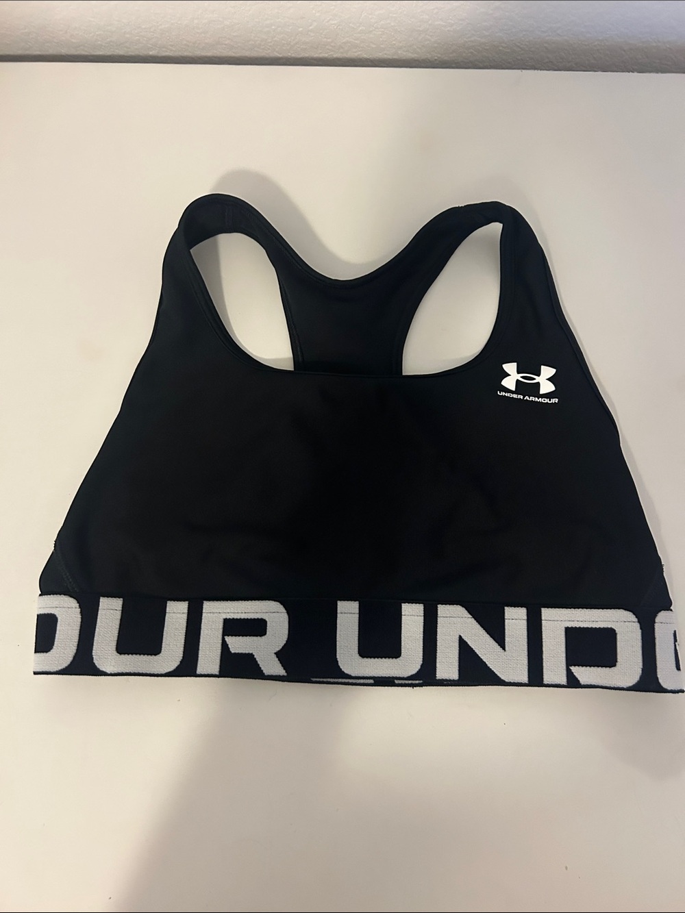 Under Armour Black Sports Bra with Back Cutout